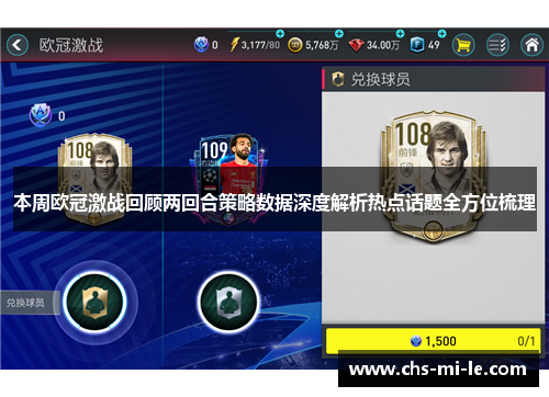 本周欧冠激战回顾两回合策略数据深度解析热点话题全方位梳理